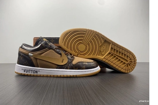 JORDAN AIR Low 1 CASE) -LouiV Top (WITH O-W WHITE-LouiV 0412